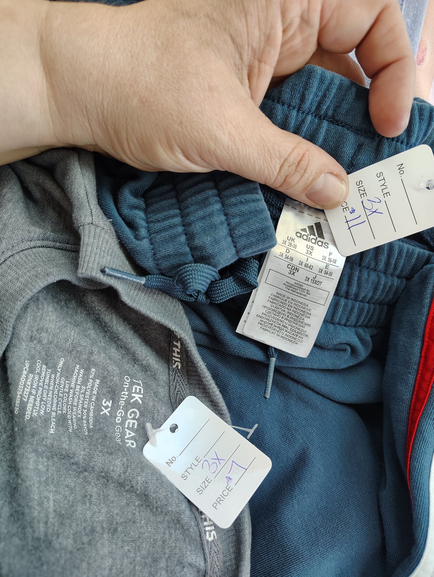 Tek Gear on the go crop gray sweatshirt 3x