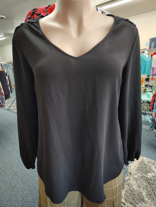 Torrid black lace back dressy top size 3x