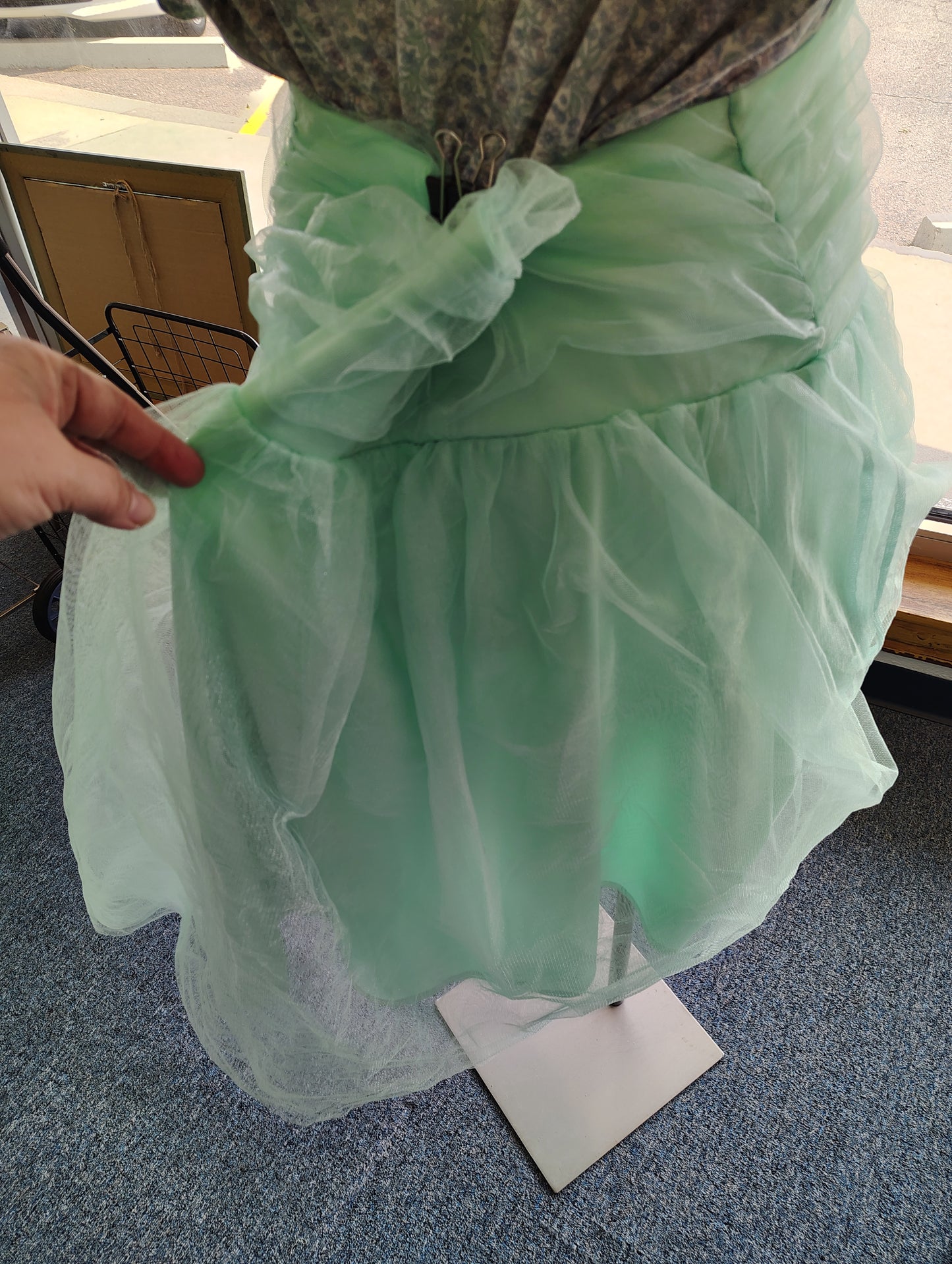 Seafoam green tulle mermaid skirt size 3x