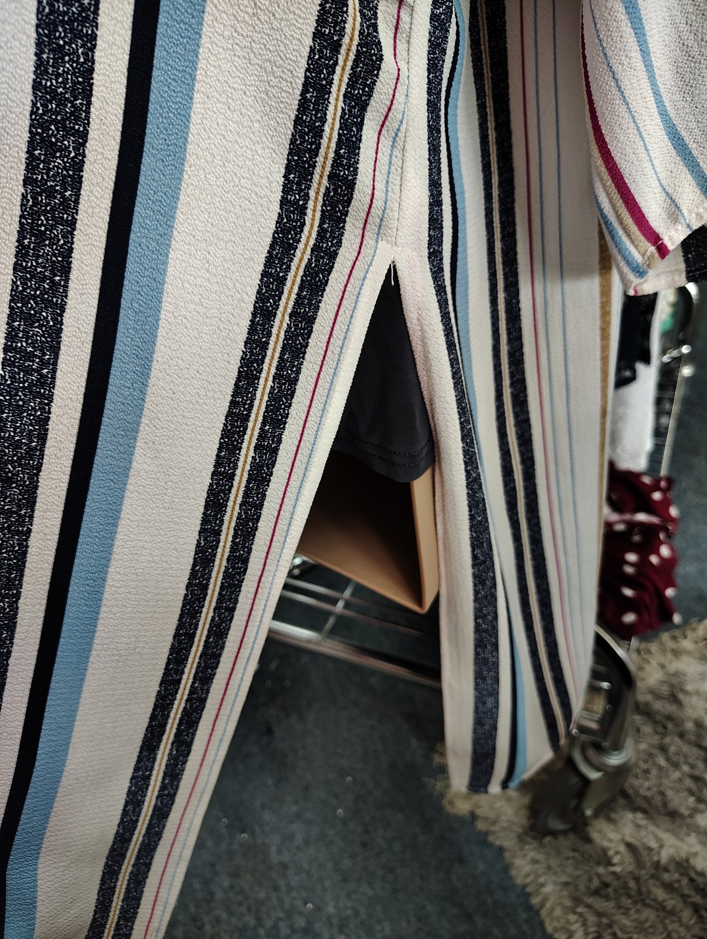 Haptics longer stripes kimono size 3x