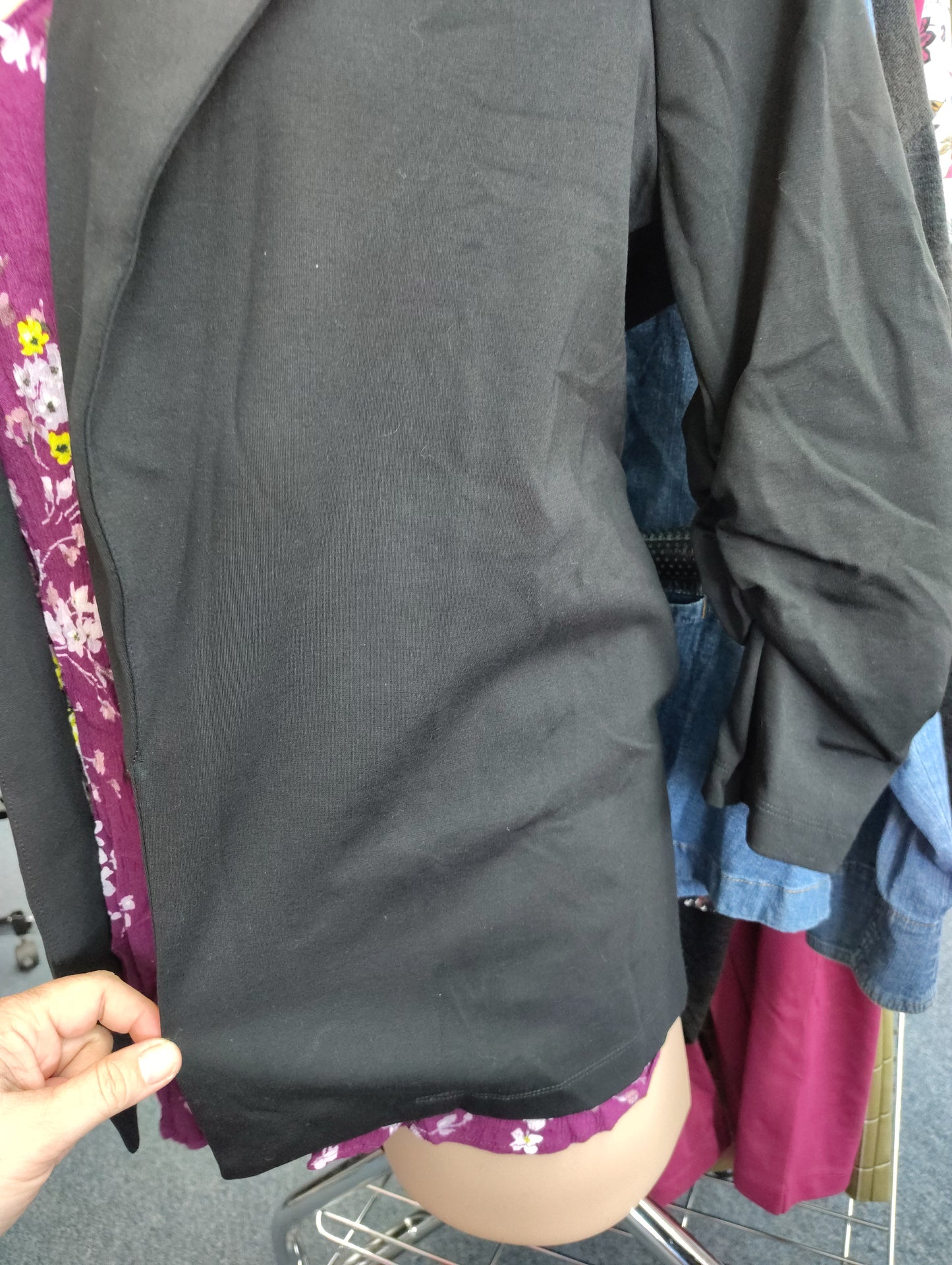 Dear Scarlett NWT black stretch knit blazer jacket 2x