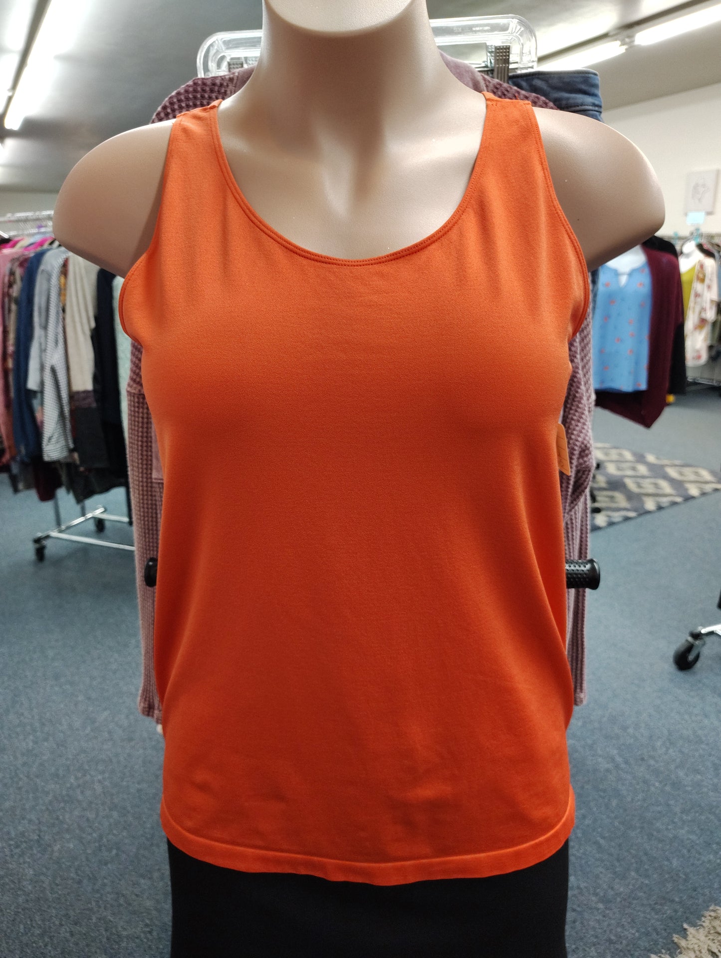 Cato orange seamless tank top stretchy 3x