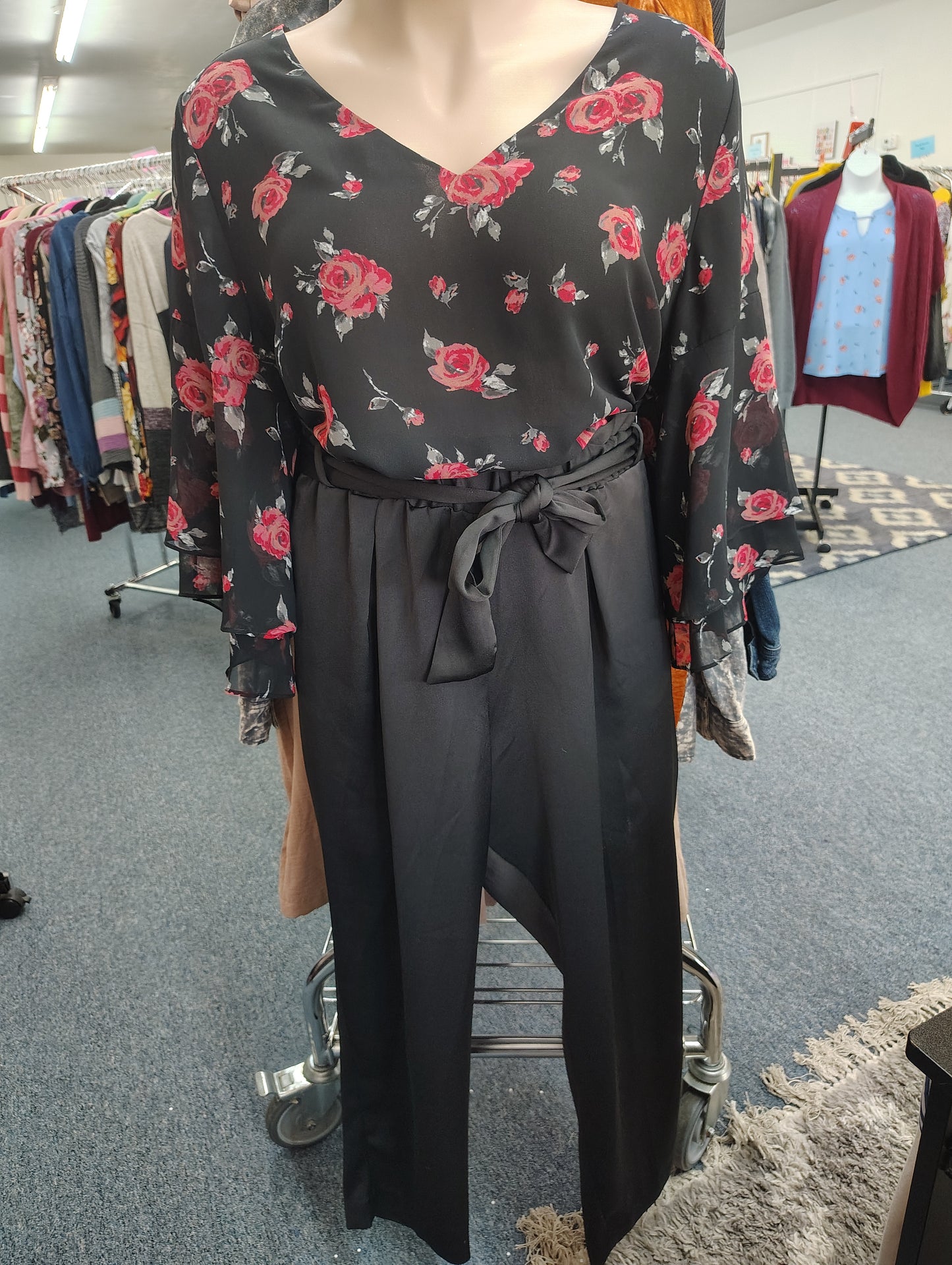 Lane Bryant black silky dress pants new size 22