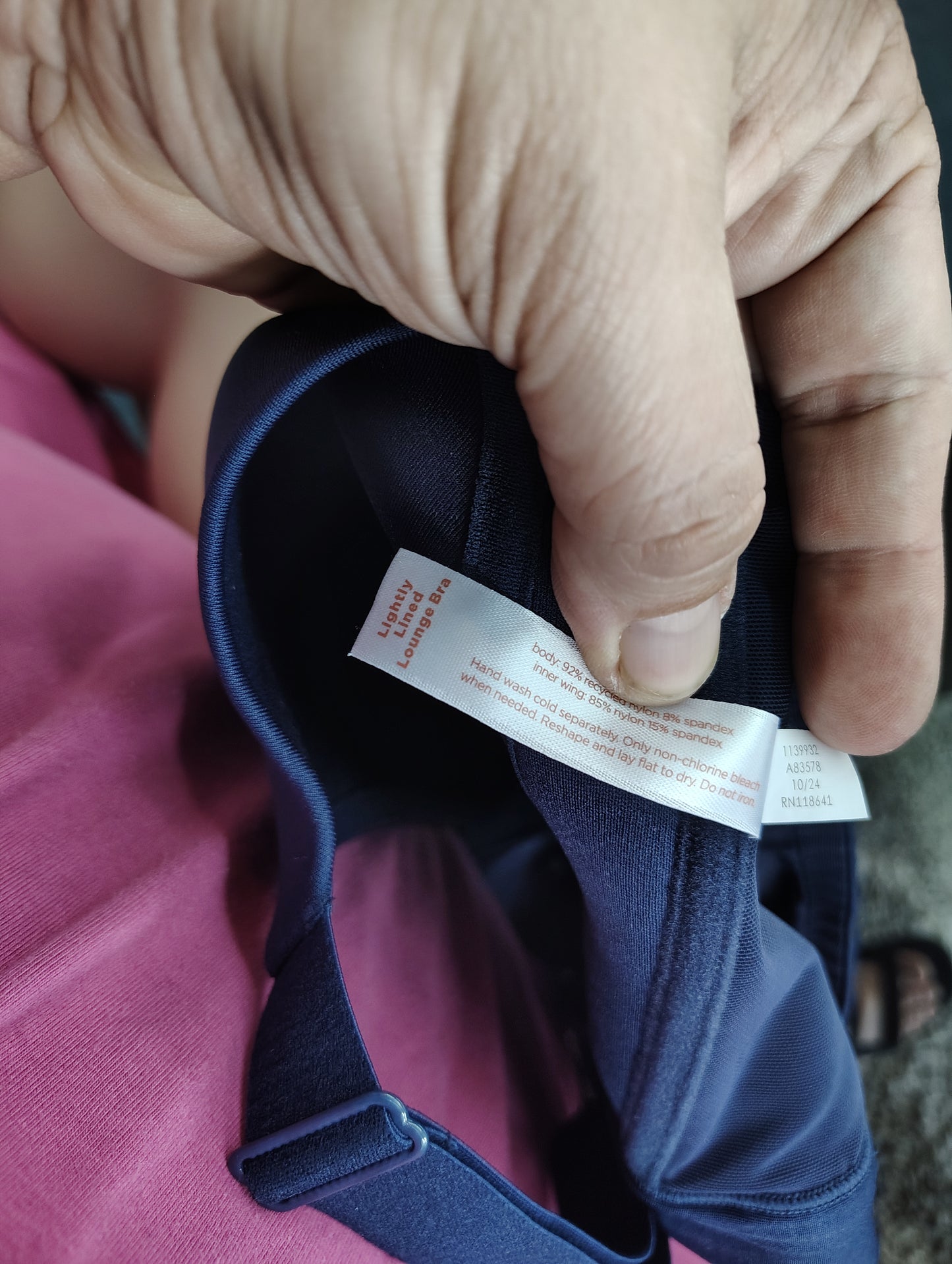 Cacique navy lightly lined lounge bra 50DD