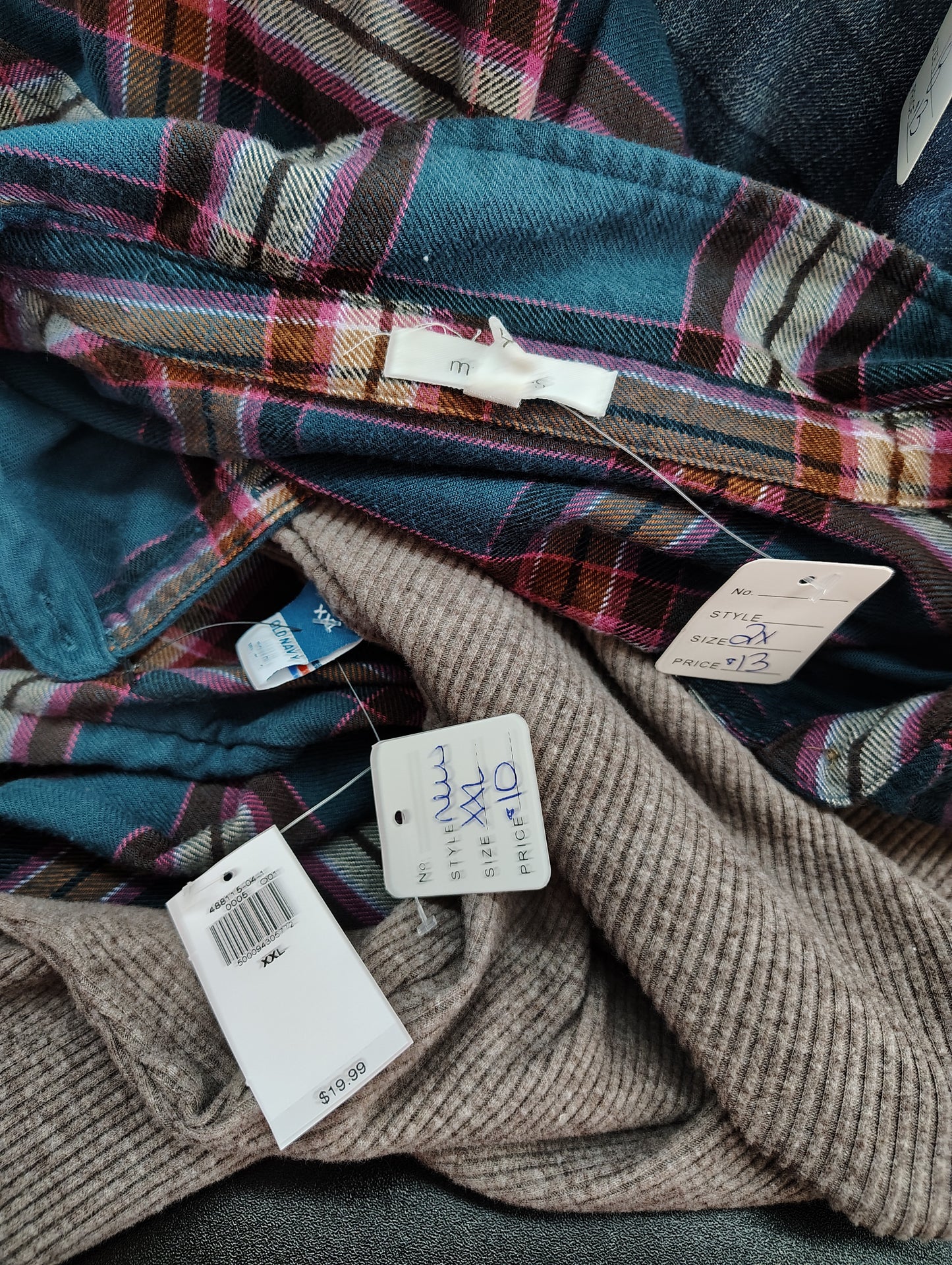 Maurices flannel plaid button front top size 2x