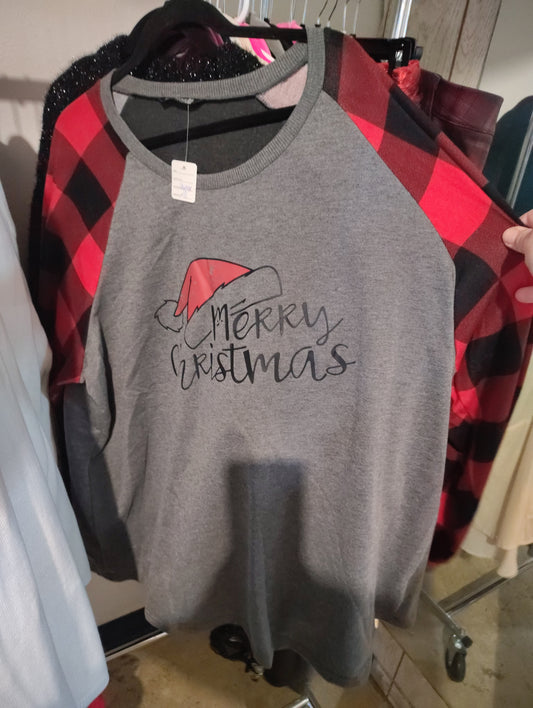 Bloomchic raglan sleeve Christmas top size 26 4x