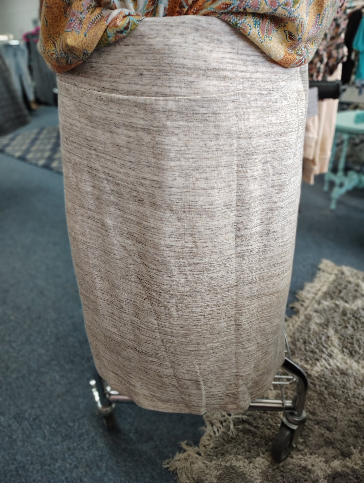 CJ Banks knit pull on heathered pencil skirt size 1x