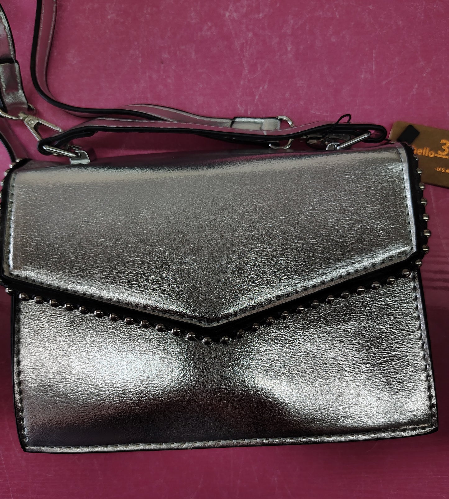 New small silver crossbody bag