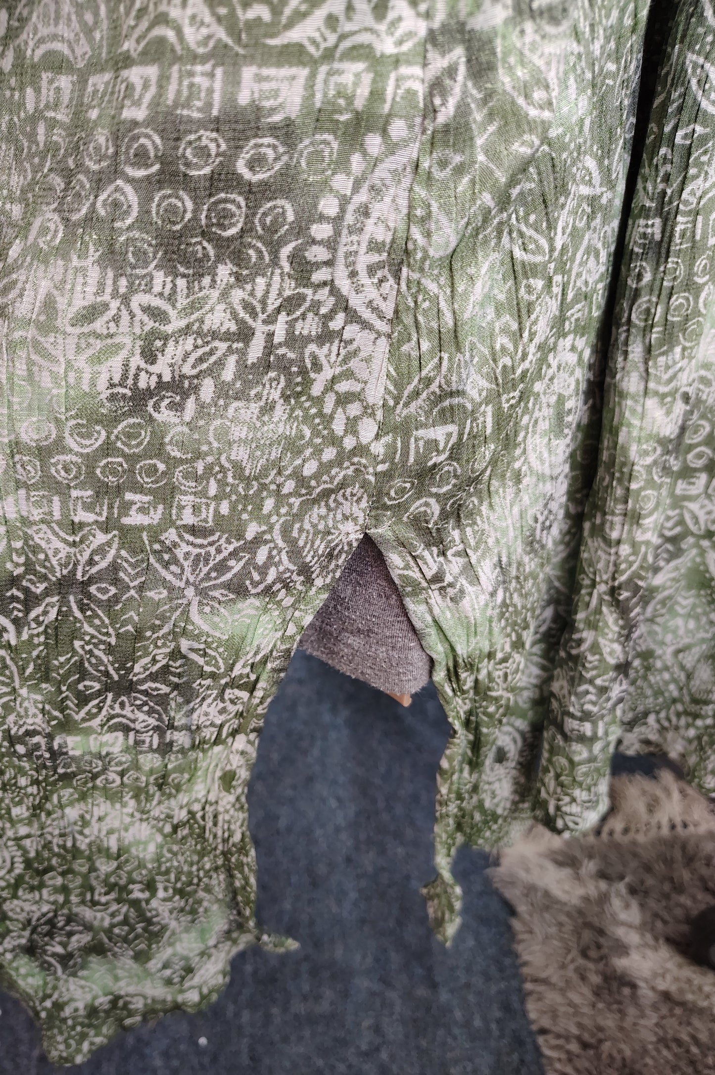 Catherines green and white kimono jacket 5x