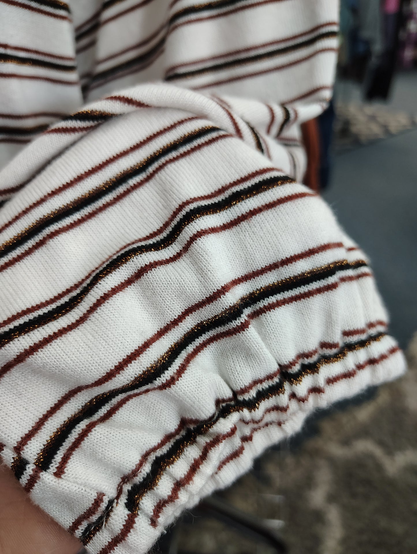 Lane Bryant striped long sleeve top size 4x