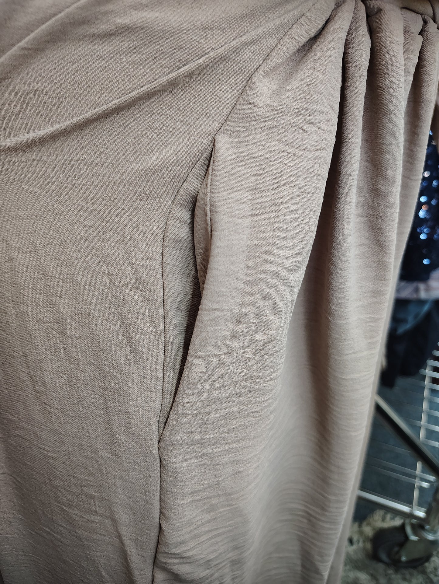 Chic Soul khaki dressy pants with belt size 3x