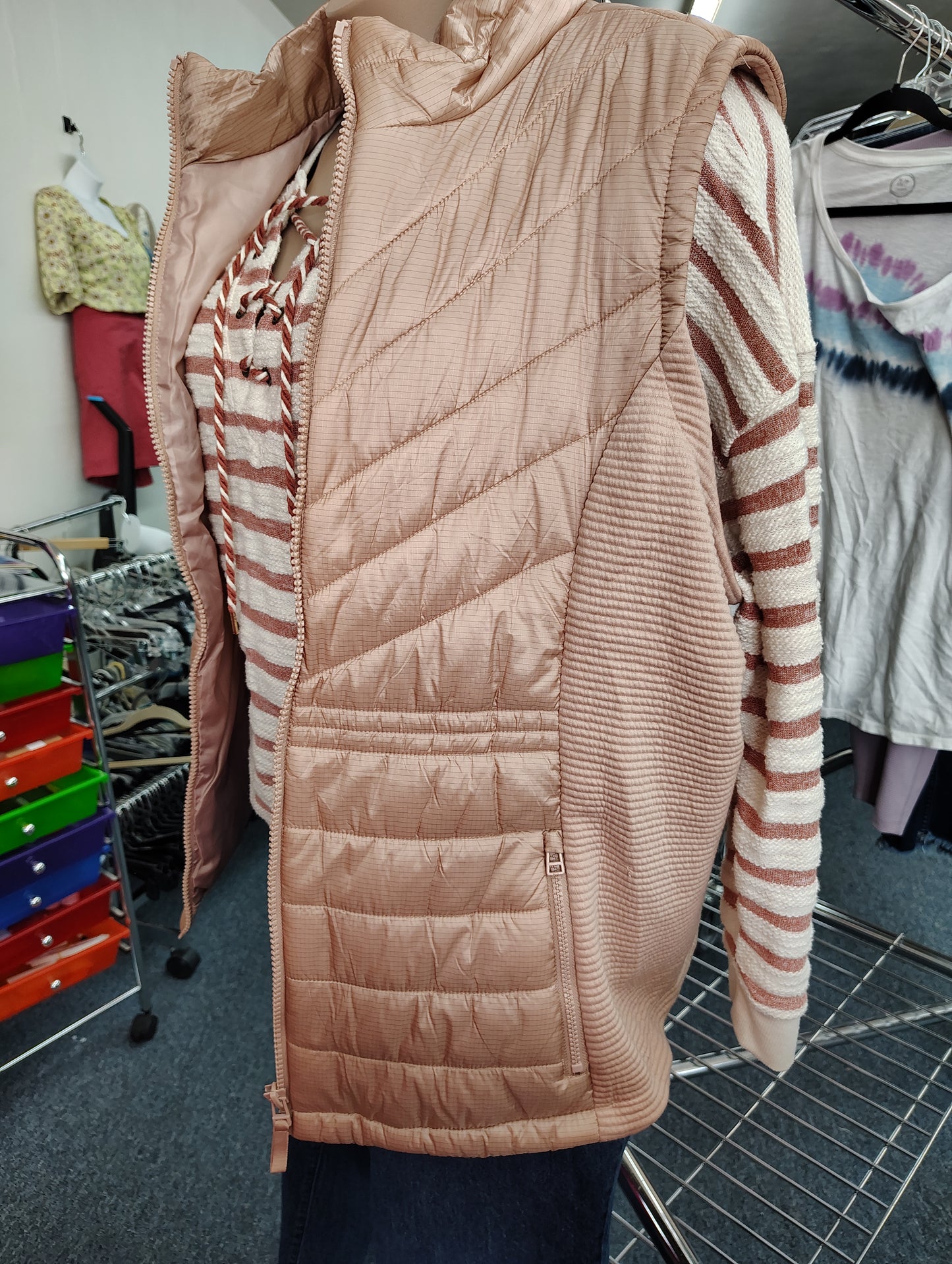Maurices NWT pink puffer vest size 4x