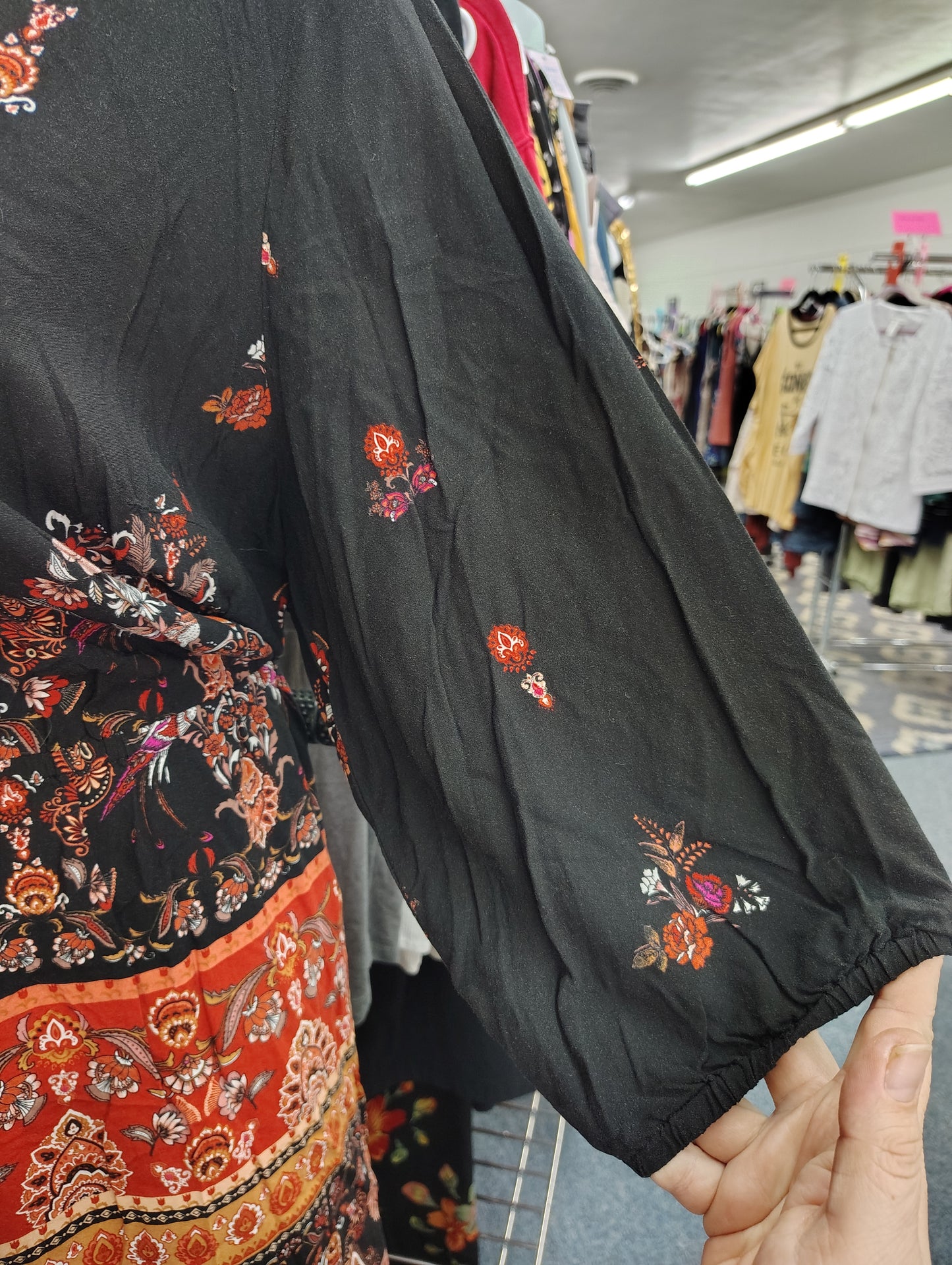 City Chic long sleeve floral romper size 3x 24