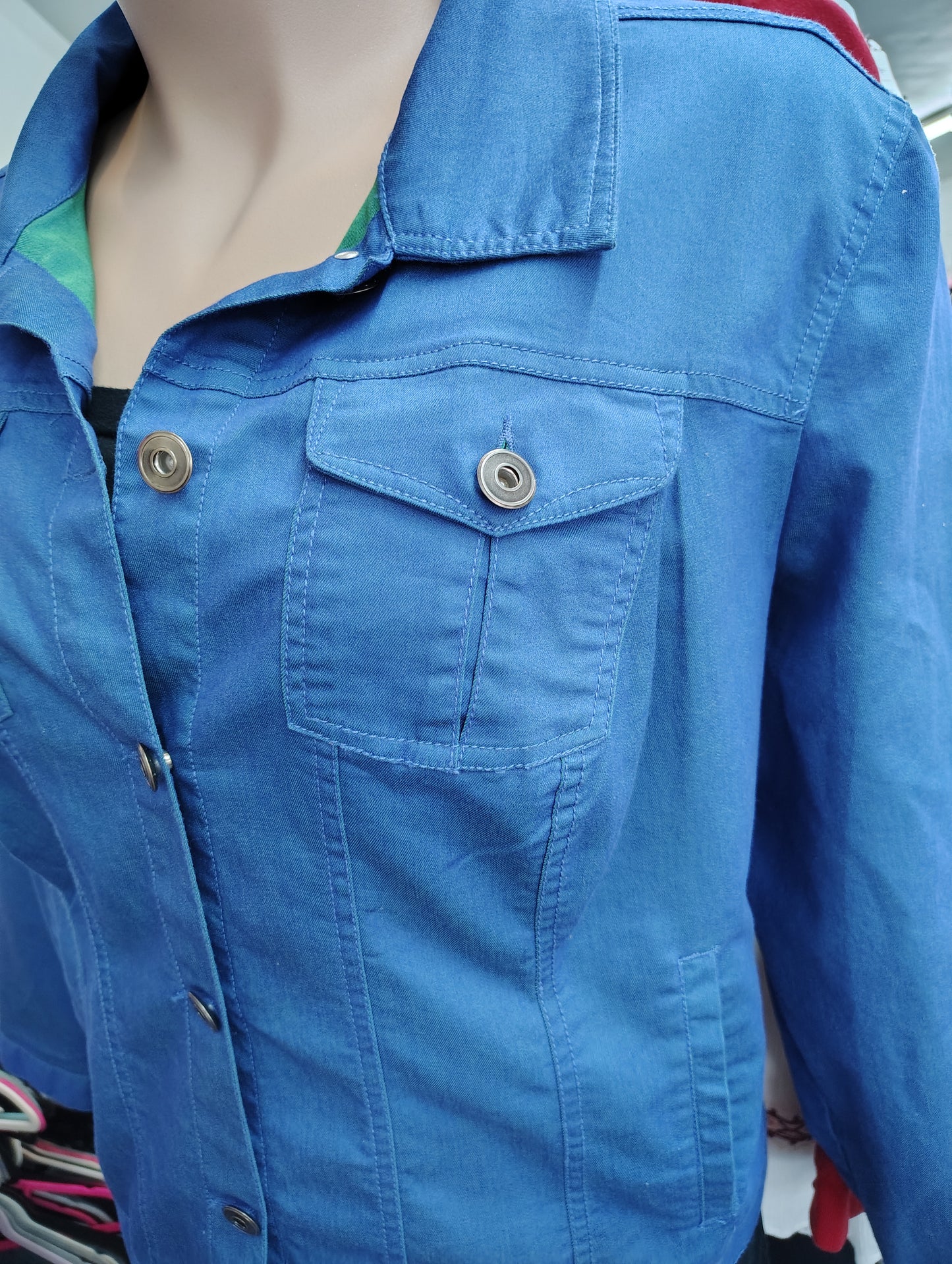 Roz & Ali blue denim jacket size 22/24 3x