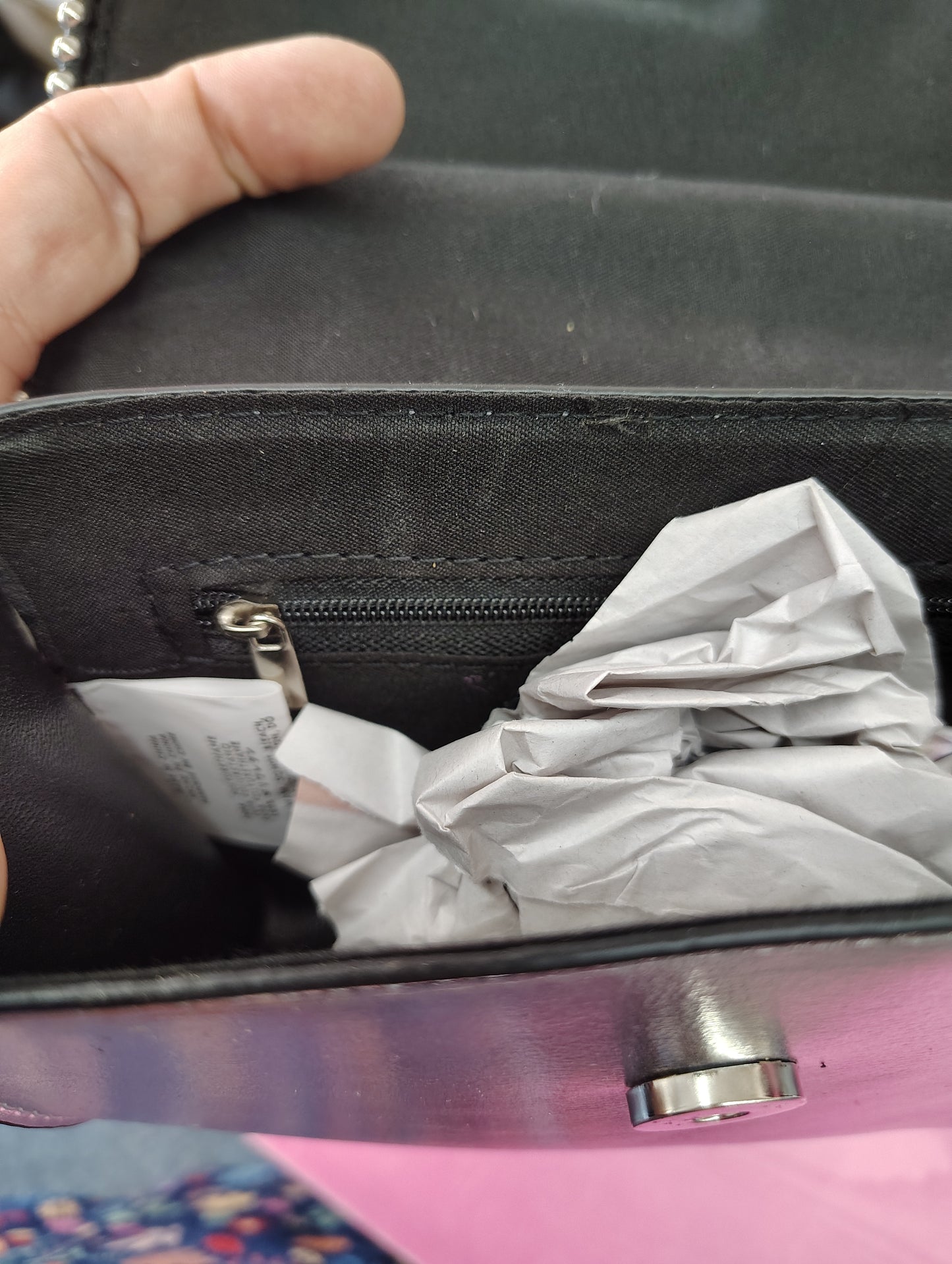 New small silver crossbody bag