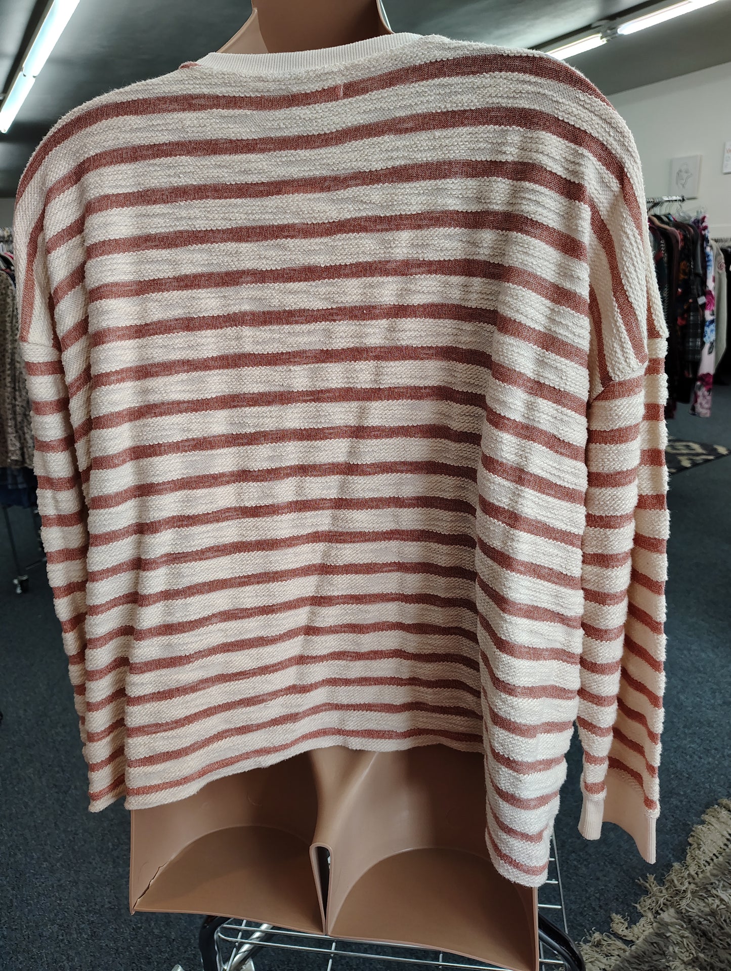 Maurices striped sweatshirt with laceup neck size 4x