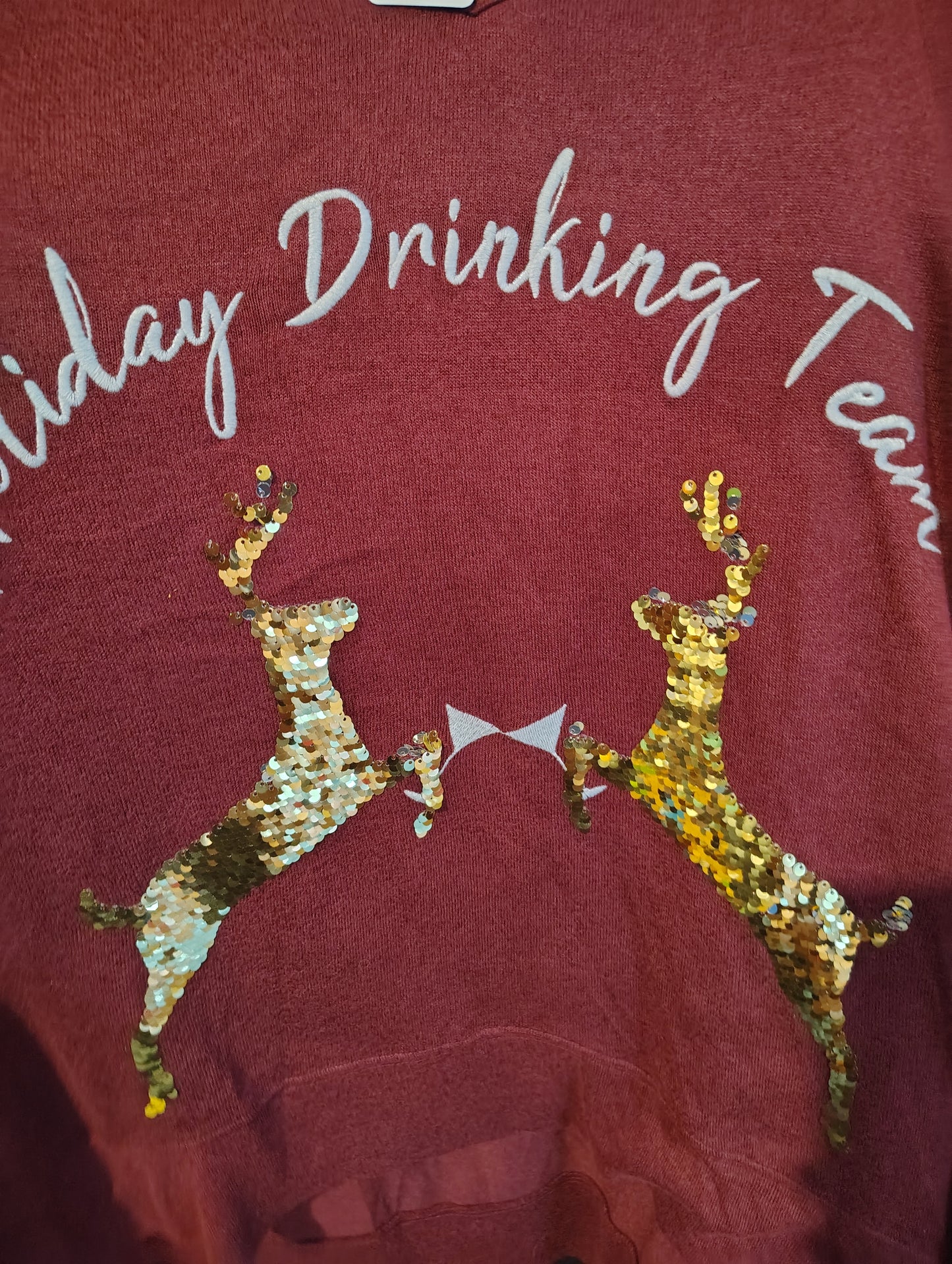 Sleep by Cacique soft Holiday Drinking Team reindeer top size 2x