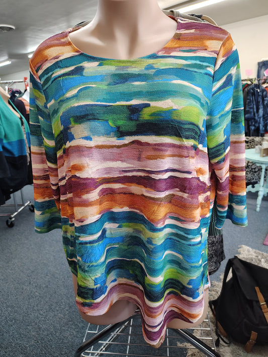 Alfred Dunner multicolored top size xl
