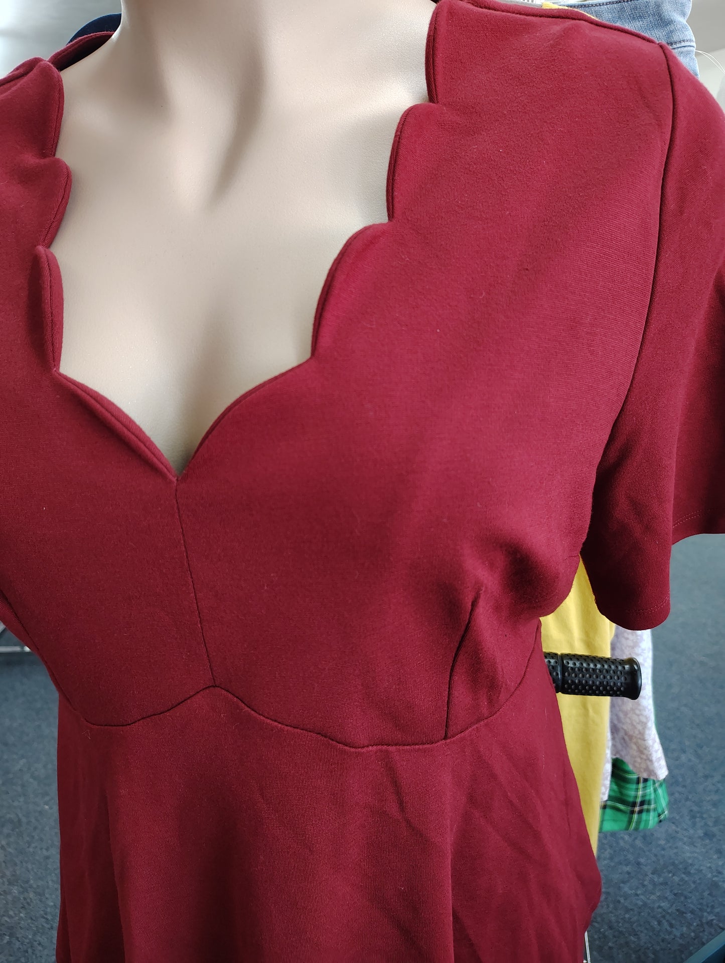 Eloquii red peplum top dressy size 22 3x