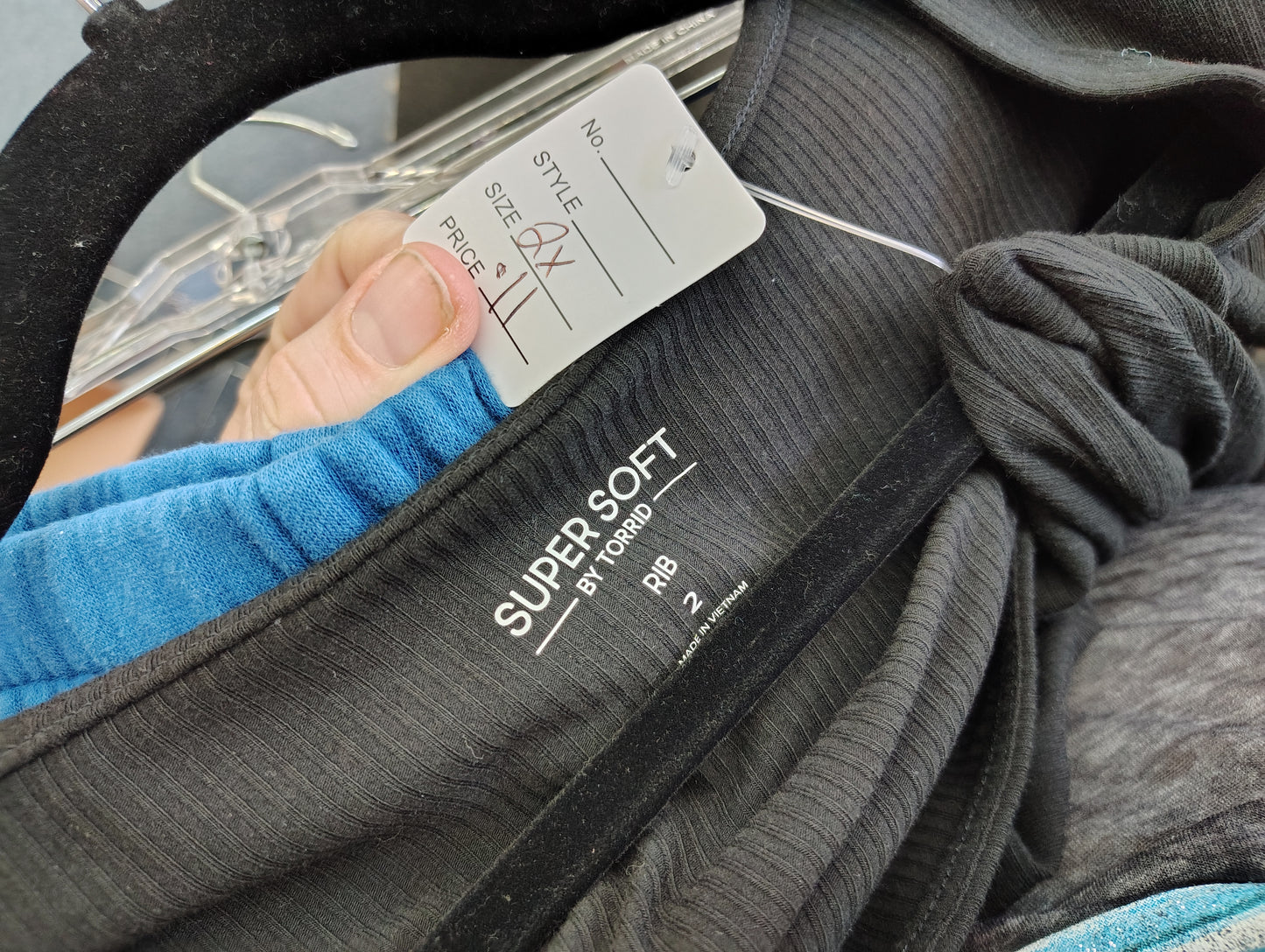 Torrid super soft black ribbed bodysuit size 2x