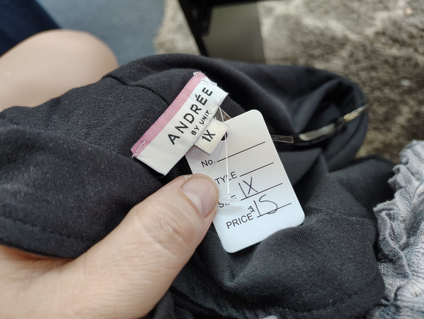 Andree by Unit black side zip moto blazer jacket size 1x