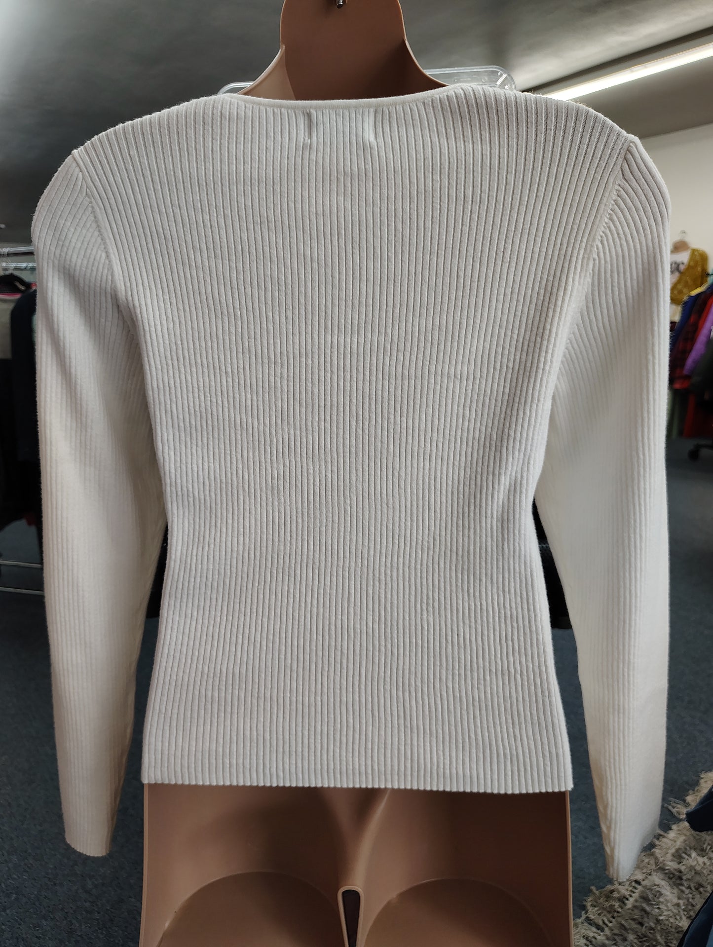 Old Navy NWT cream ribbed crop sweater 2x