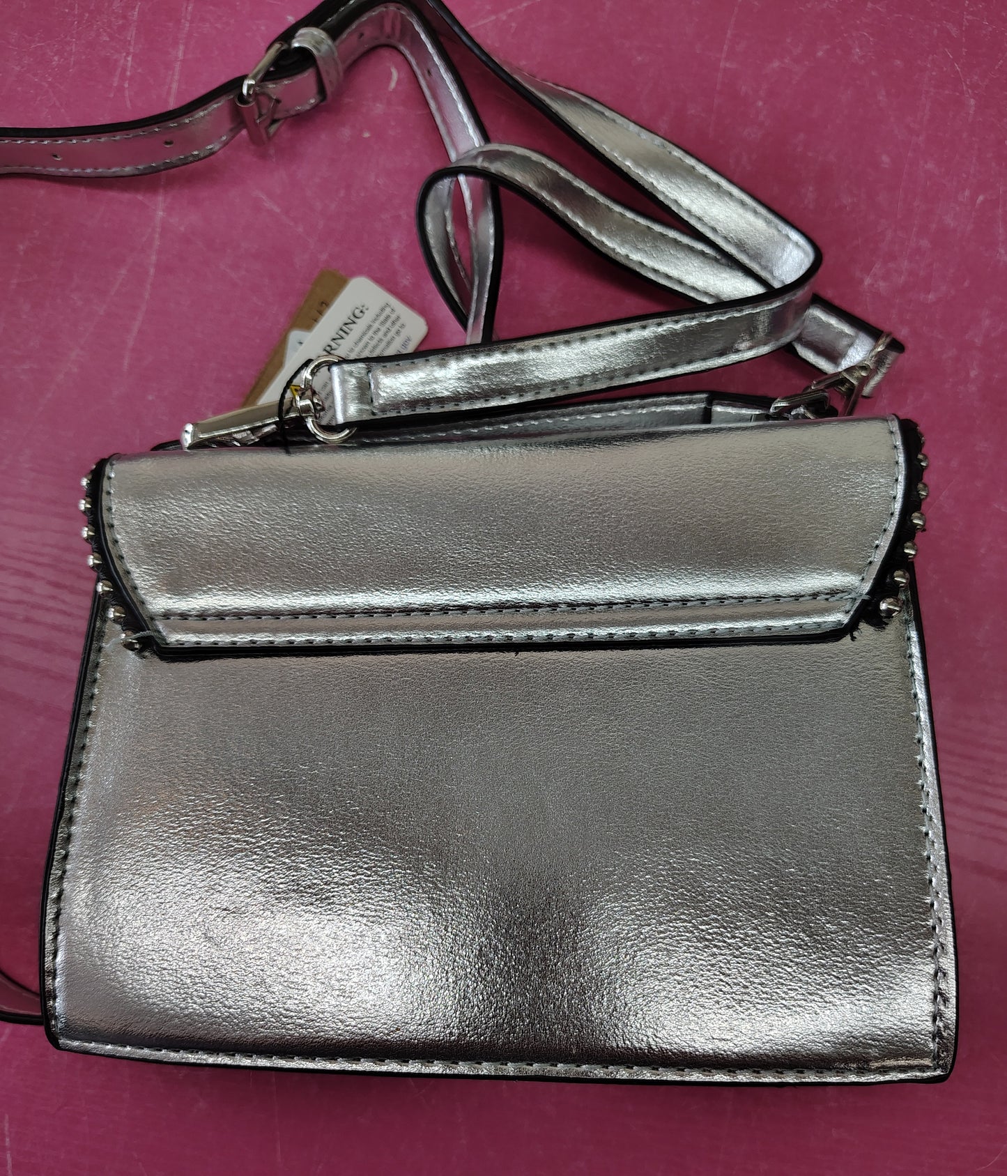 New small silver crossbody bag
