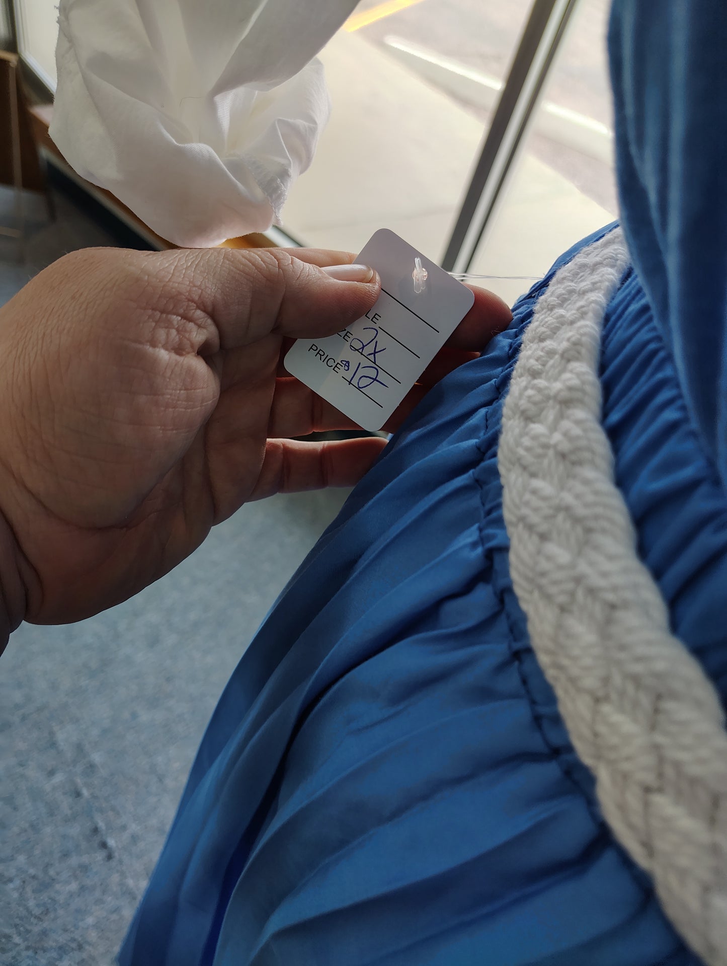 Free Assembly cornflower blue pleated skirt 2x