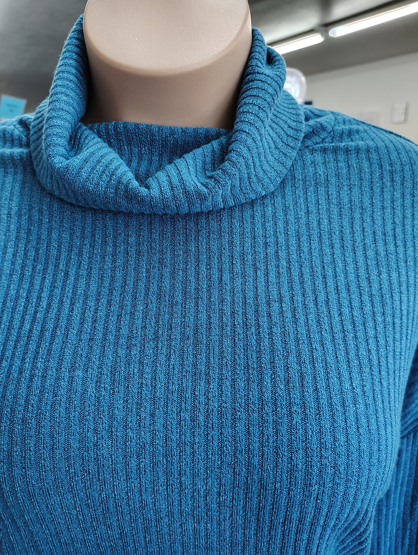 Blue cowl neck sweater size 3x