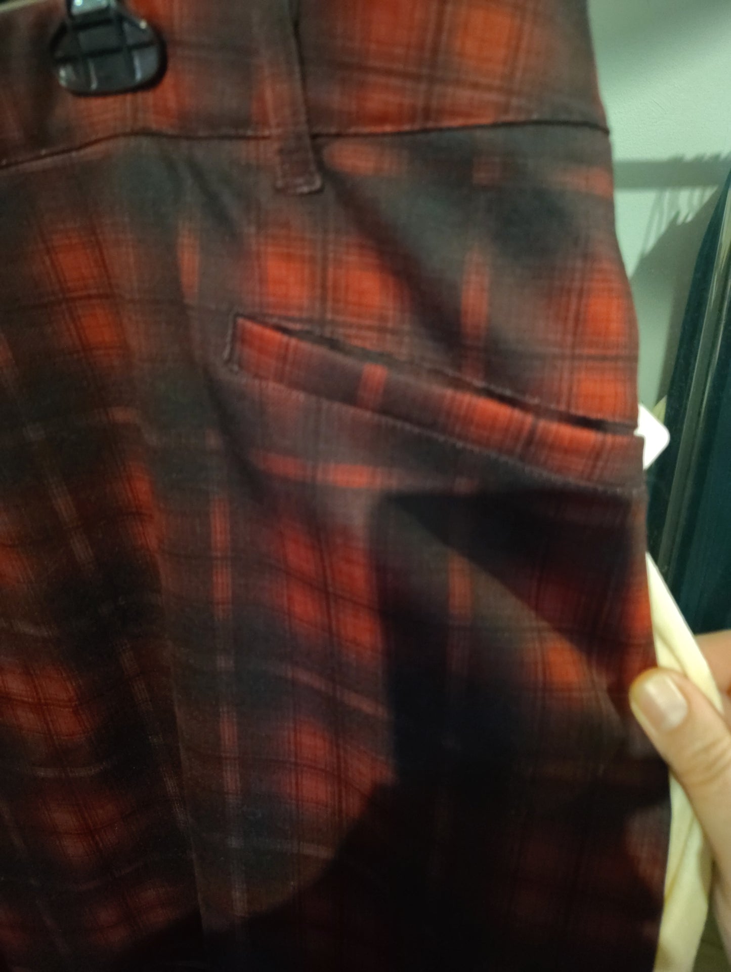 Maurices NWT red plaid pencil skirt size 3x