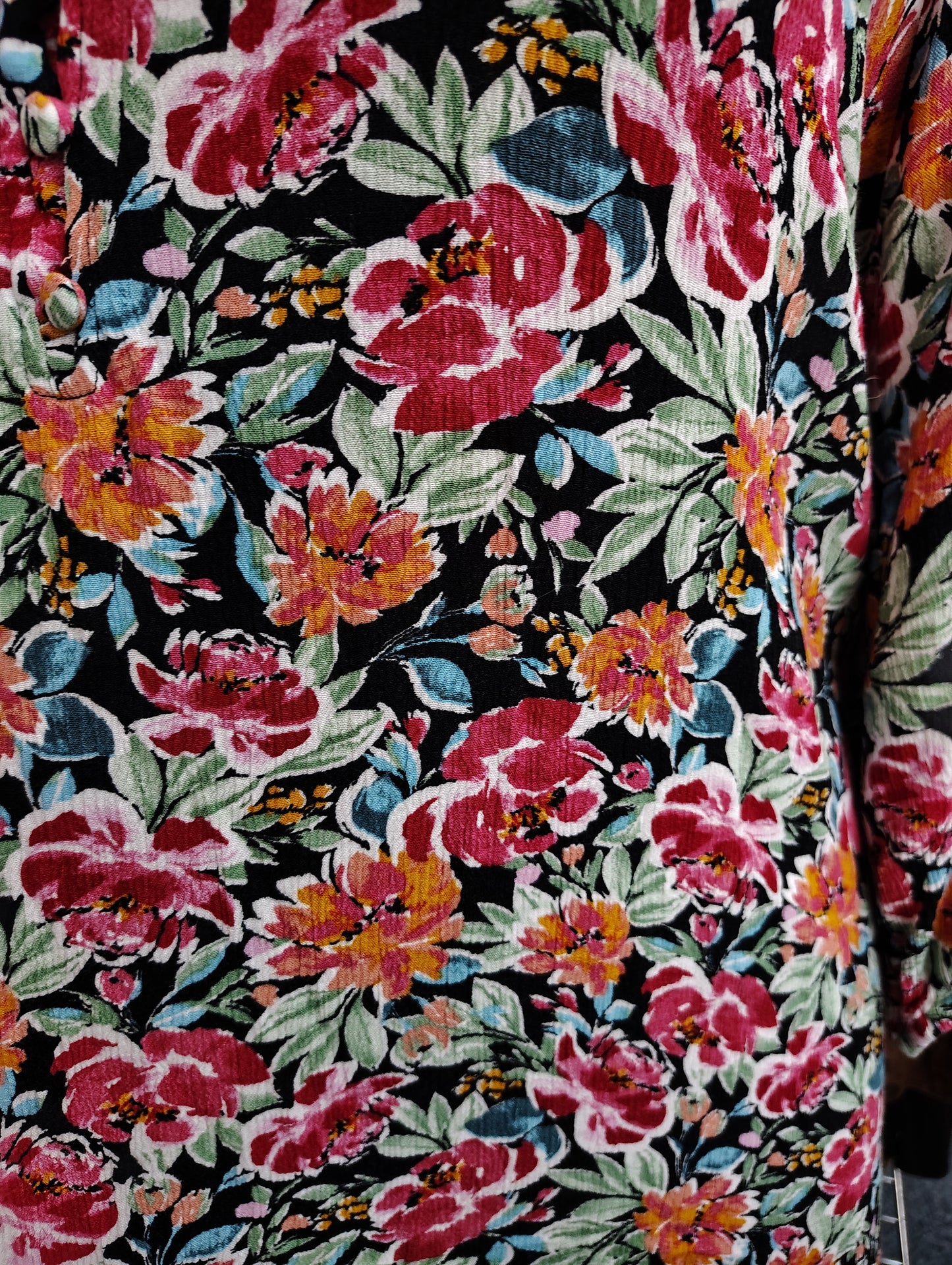 Torrid floral tie back tunic top with buttons size 5x