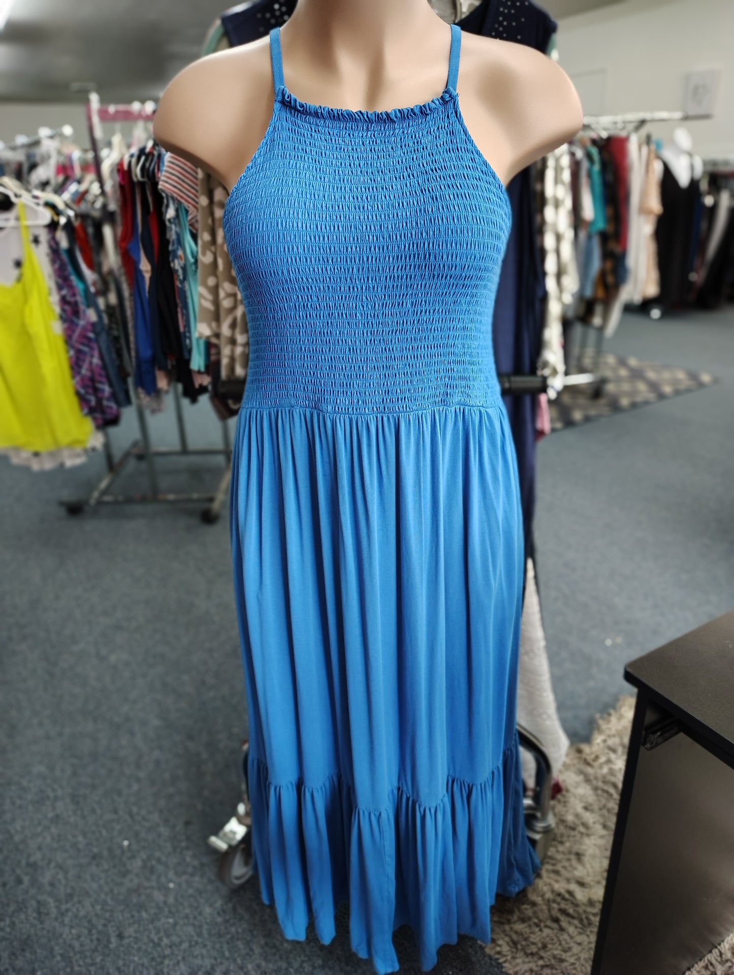 Ava & Viv blue knit maxi dress size 2x