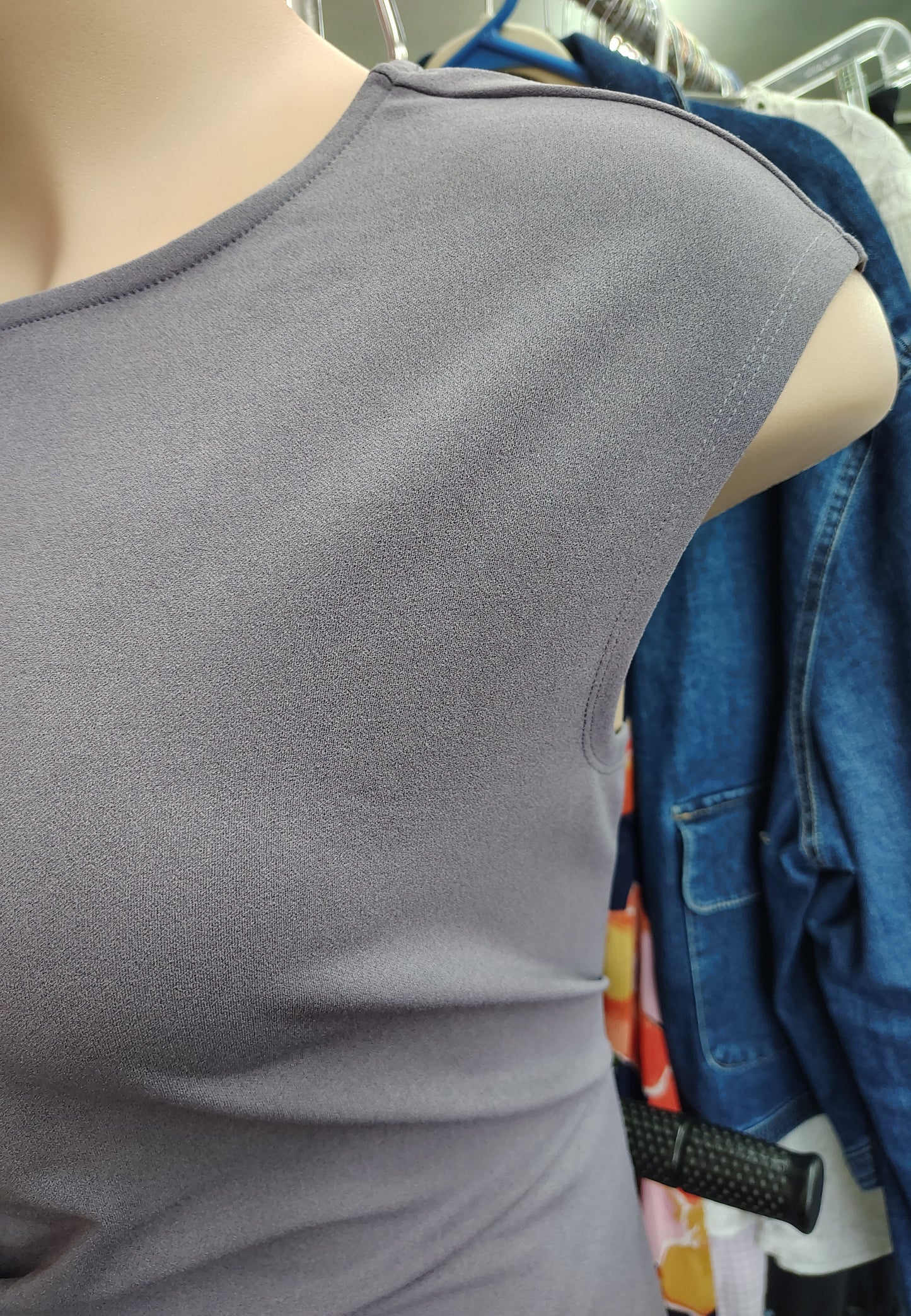 Maurices ruched side light purple stretchy dress NWT size 1x