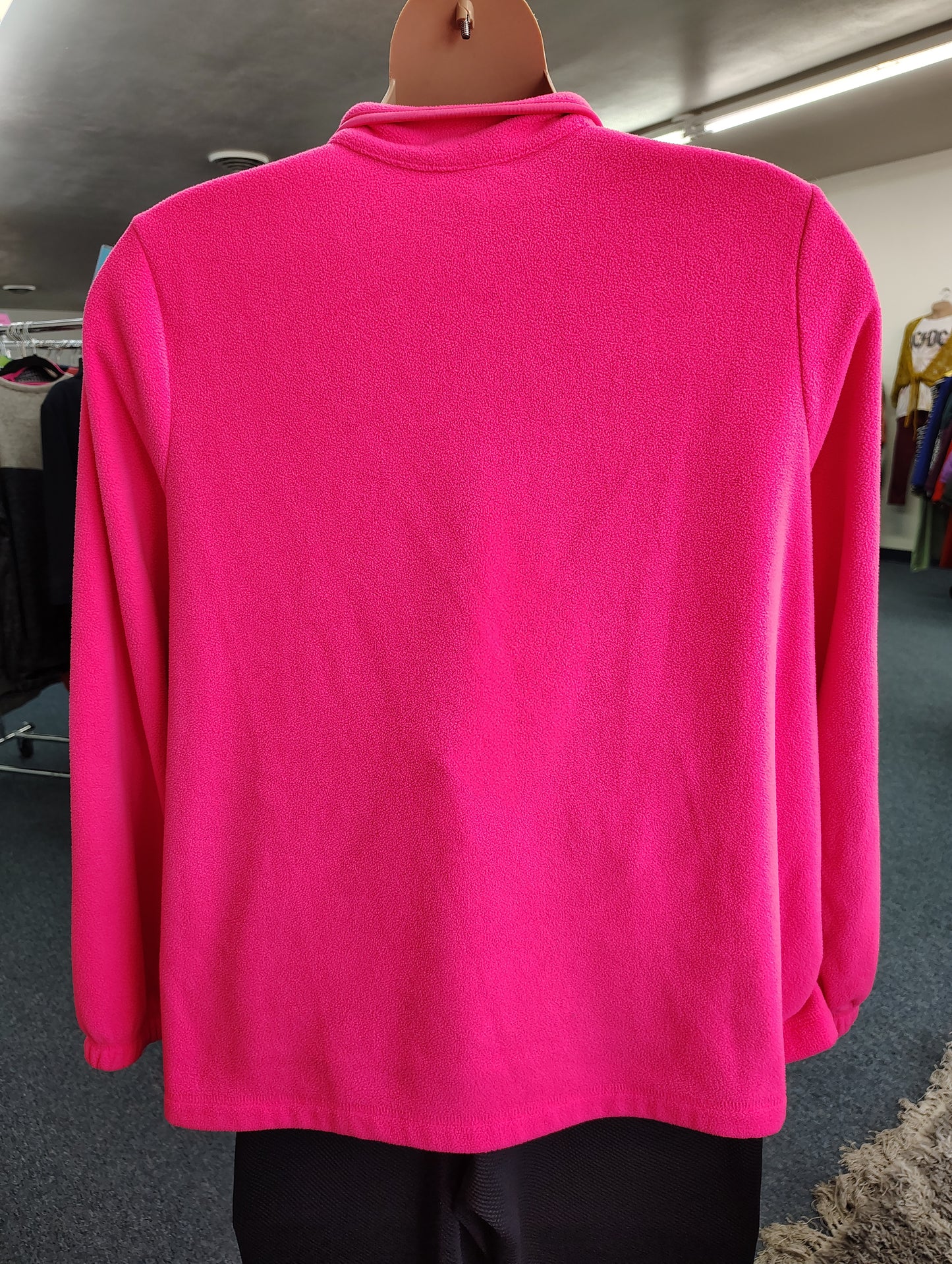 Livi Active pink fleece half zip sweatshirt jacket size 18/20 2x