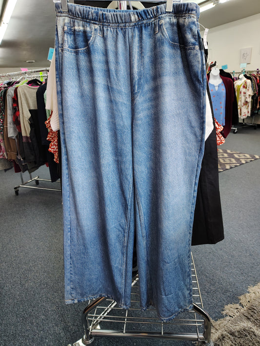 Amazon Miramar NWT sweatpant jeans baggy wide leg stretchy xxl