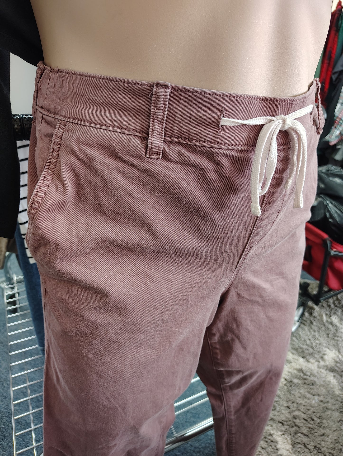 Torrid mauve pull on chino jeans tapered 2x 18