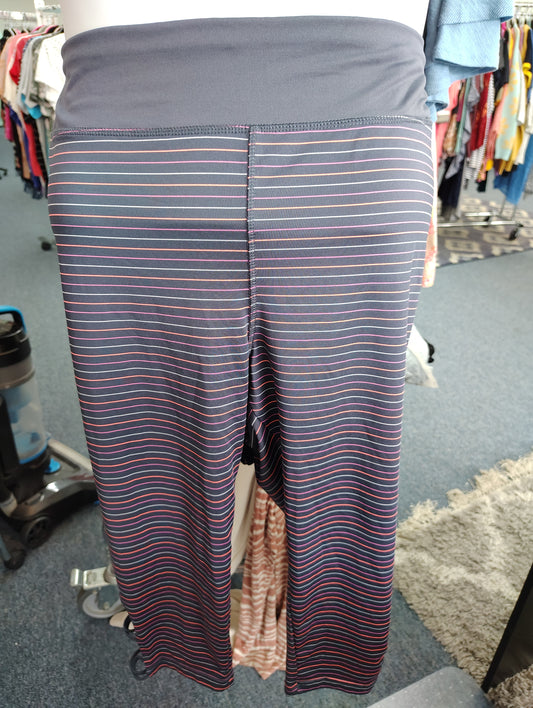 Jockey striped capri leggings size 3x