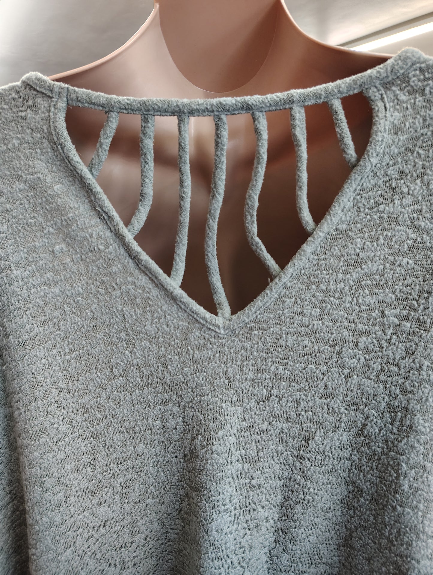 Andree by Unit green soft dolman sleeve top with slits size 2x