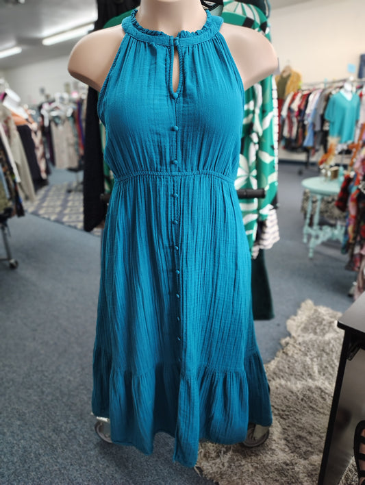 Time & Tru blue midi dress size xl