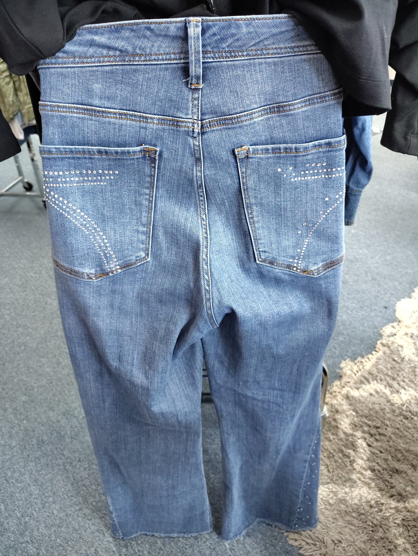 Seven flare jeans with bling embellishments size 18