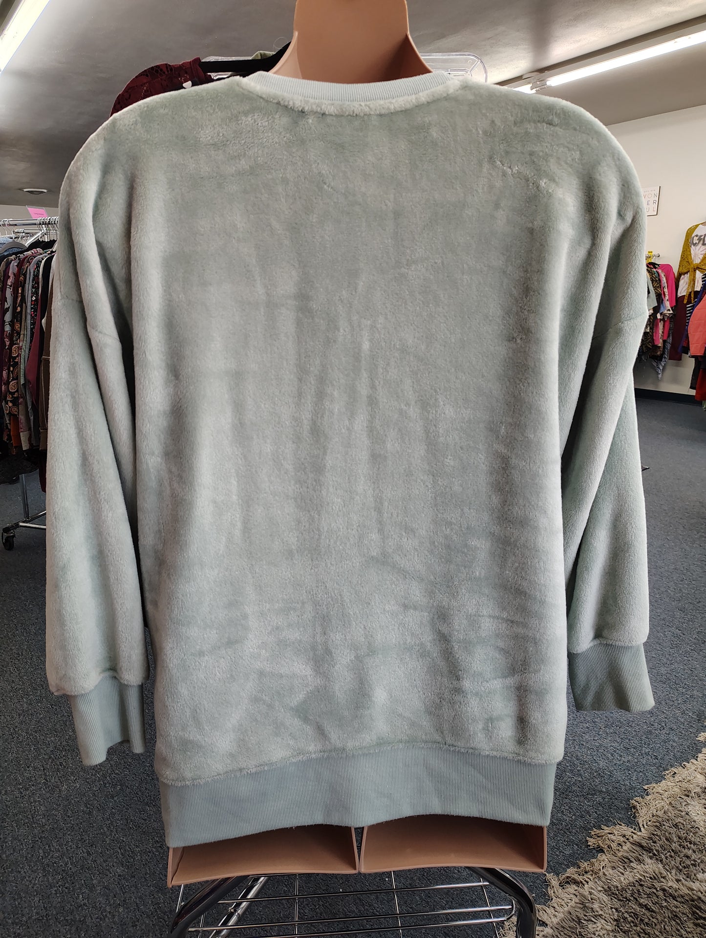 SO super soft mint sweatshirt size L