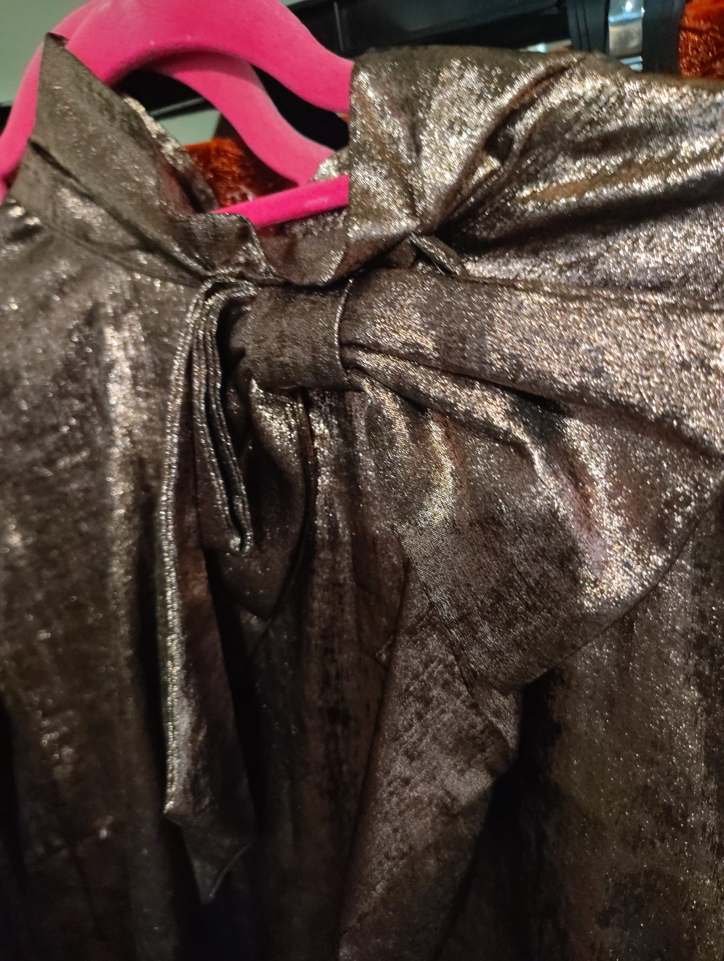 Ryegrass shiny rose gold bow holiday to size xxl