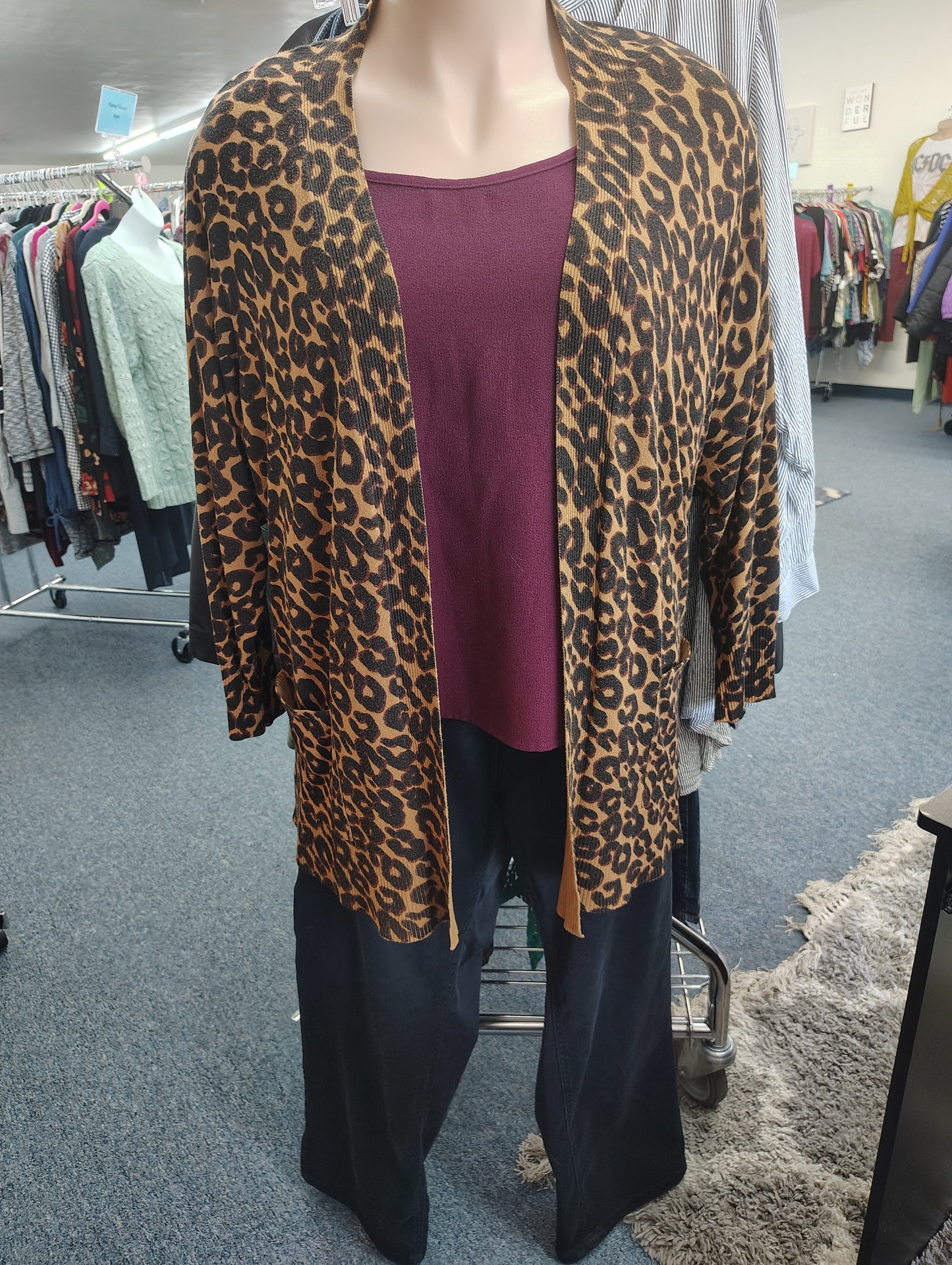 Catherines sateen stretch black jeans size 30w