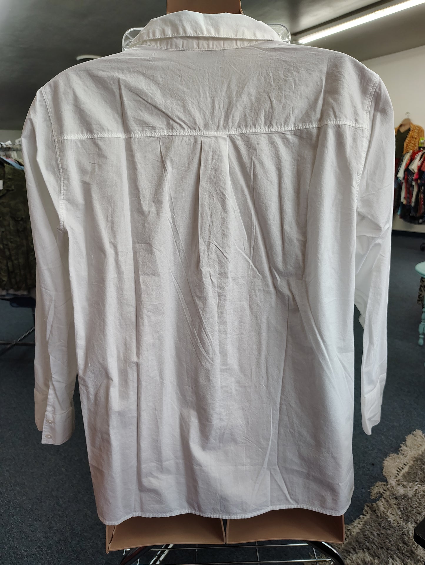 Old Navy NWT white button front shirt long sleeve 2x