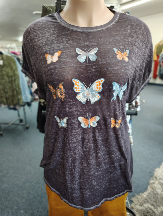 Lane Bryant butterfly burnout tee size 3x