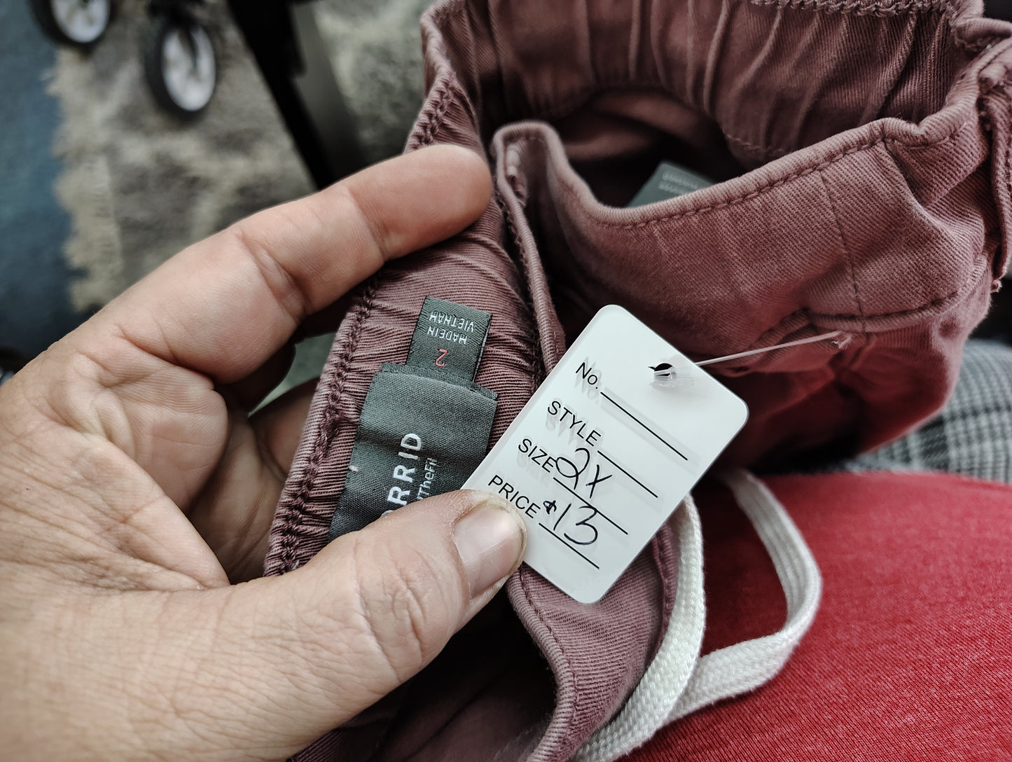 Torrid mauve pull on chino jeans tapered 2x 18