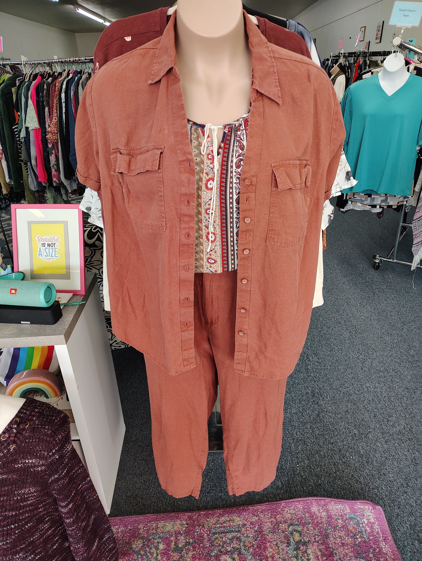 ALC paisley stripe tank top size 2x