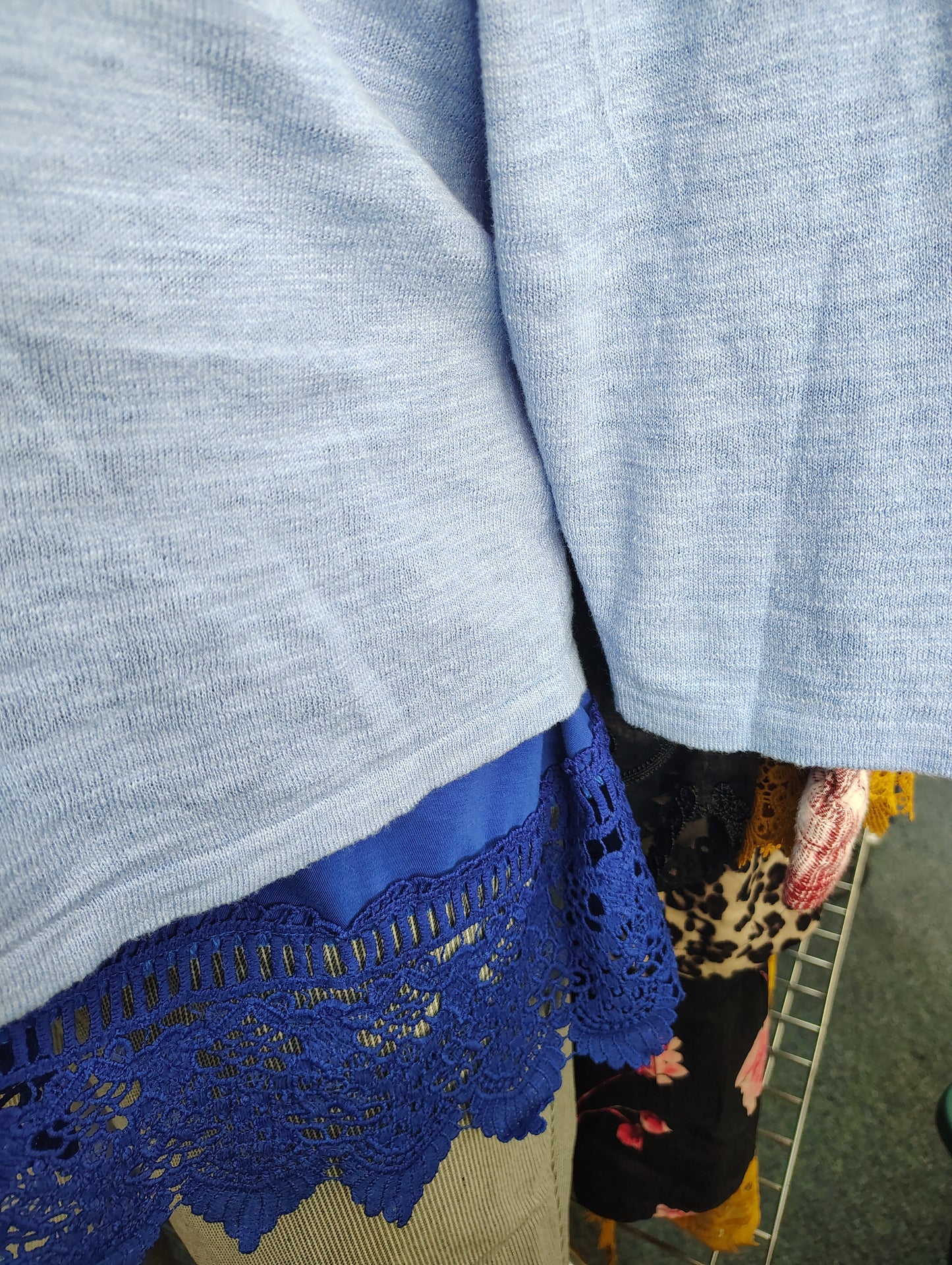 Croft & Barrow light blue lightweight cardigan sweater 1x
