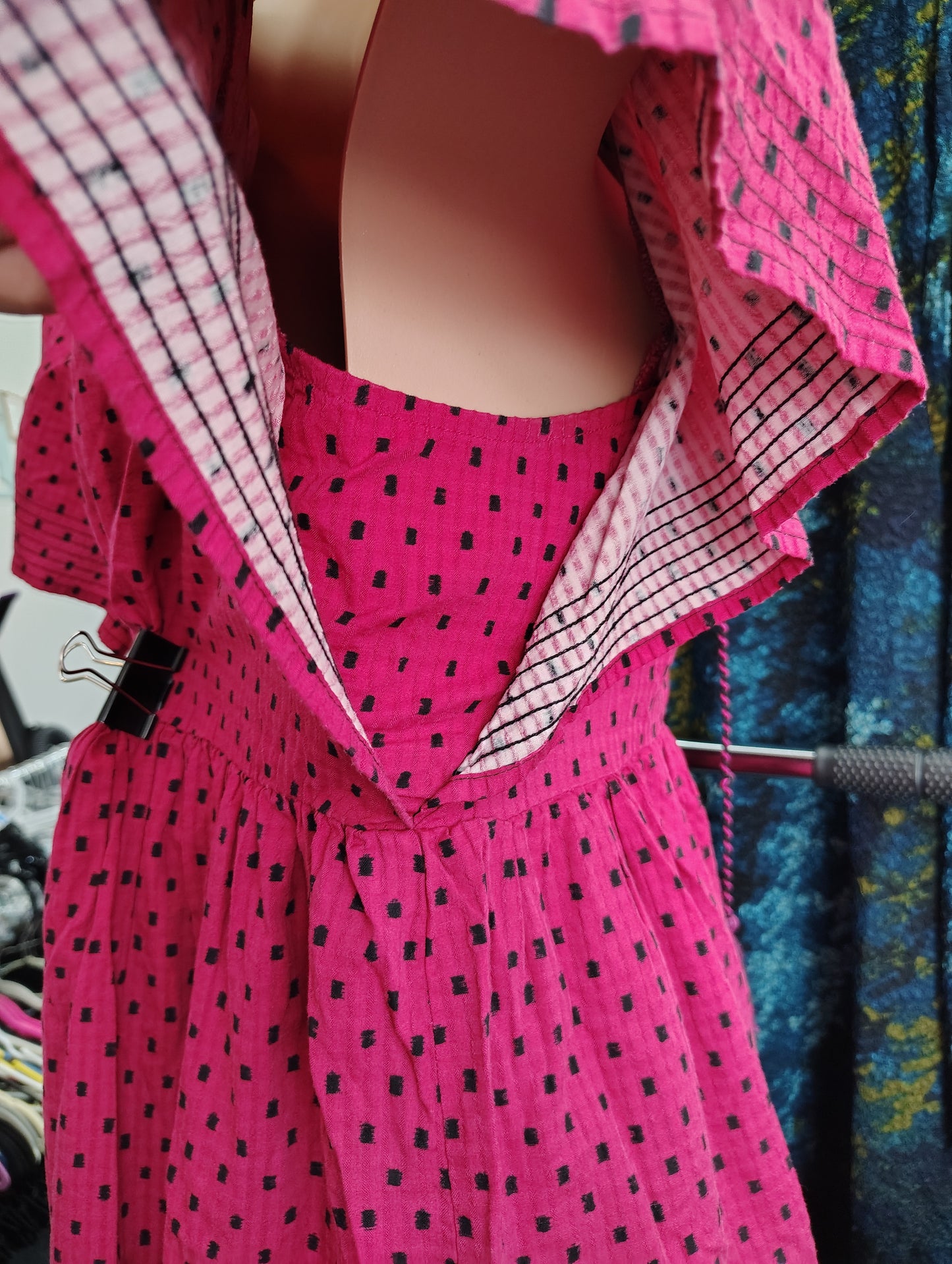 Knox Rose pink embroidered babydoll top xxl