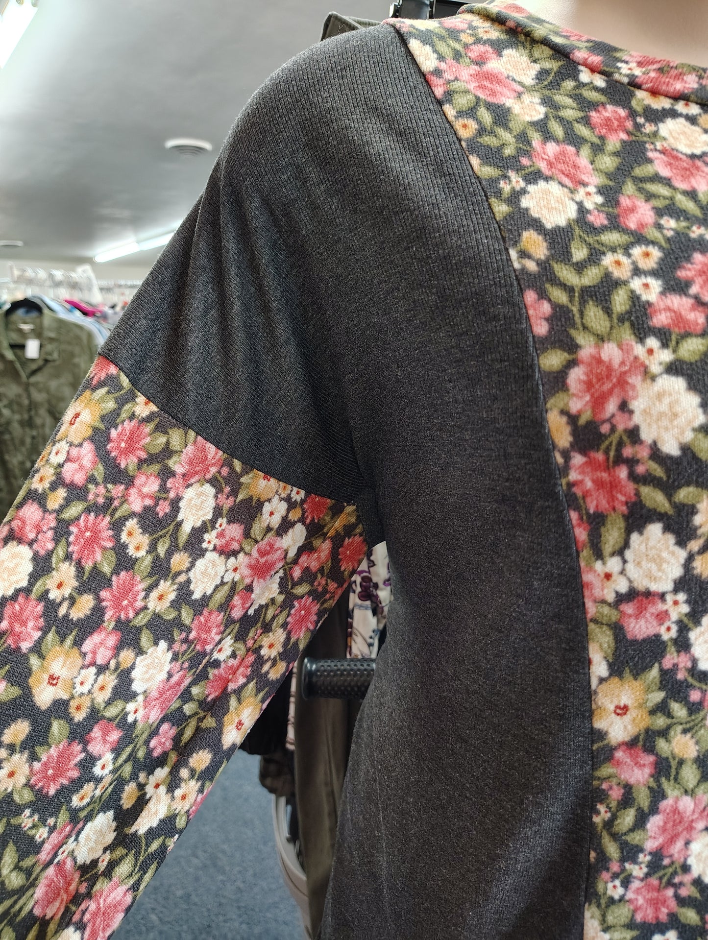 Sew in Love floral soft long sleeve top 3x